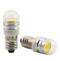 Boat Led Bulb, 1.2 watts - Indicator Led - 10-30 volts - E10- White - D12*32mm - COB-CL-E10-W  - AZLED